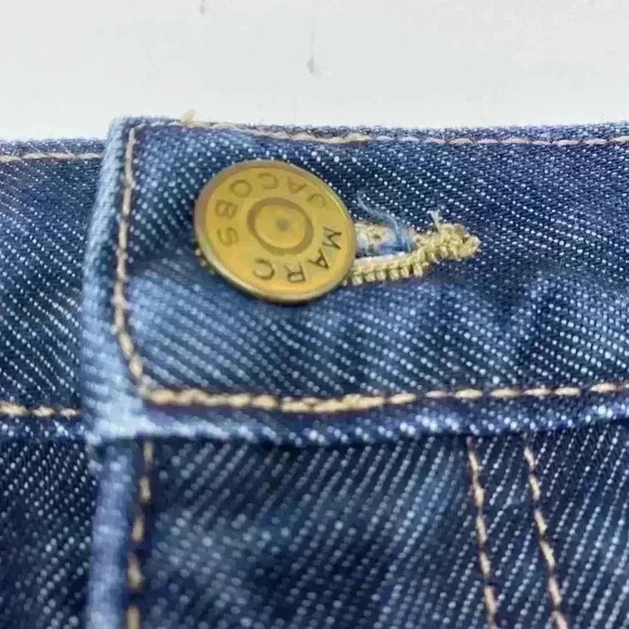 Marc Jacobs jean skirt women blue medium denim straight pencil pockets size 6 - Picture 3 of 8